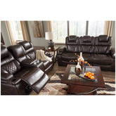 Warnerton Power Reclining Sofa Ash-7540715