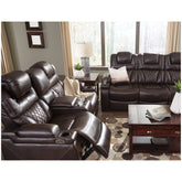 Warnerton Power Reclining Sofa Ash-7540715