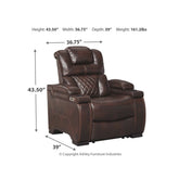 Warnerton Power Recliner Ash-7540713