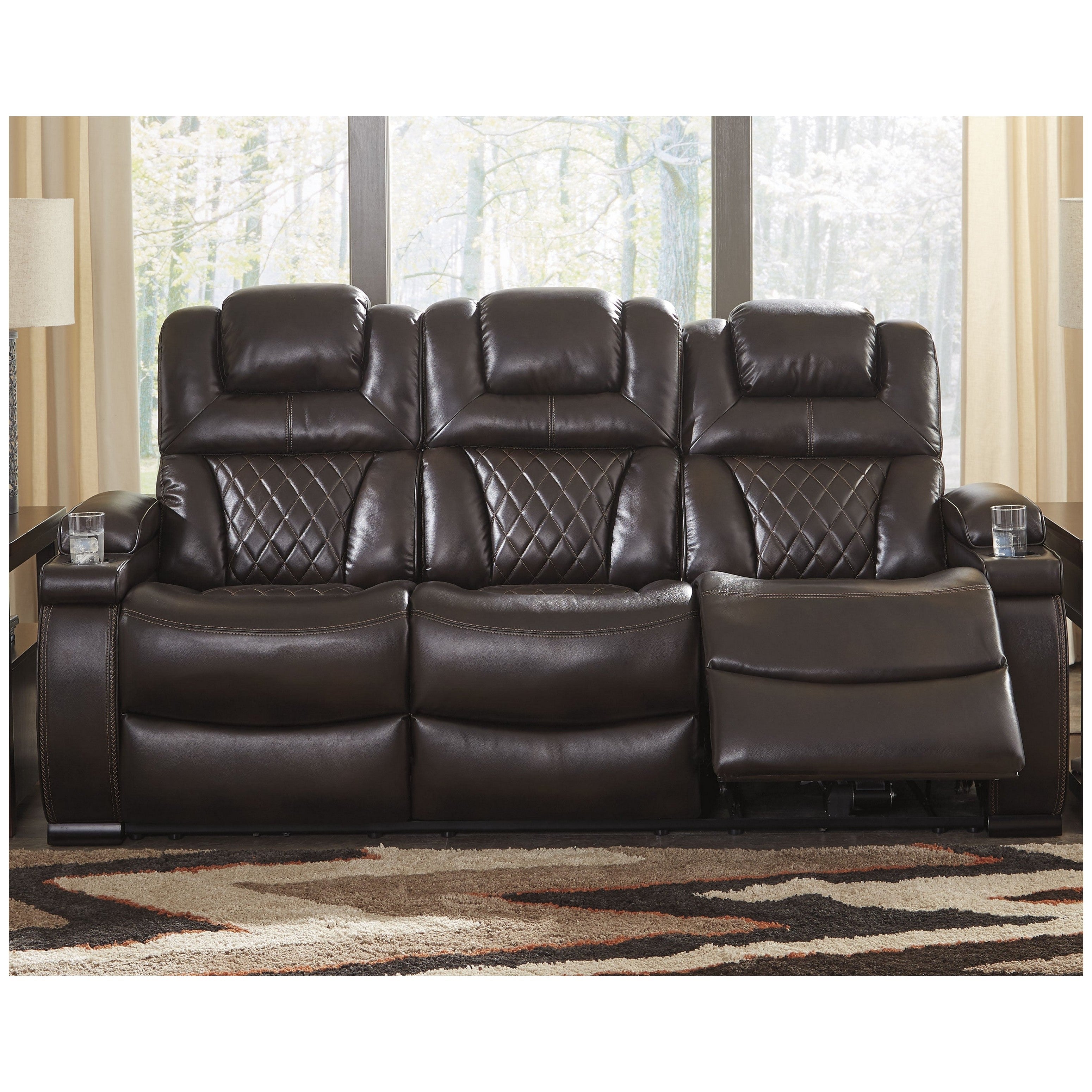 Warnerton Power Reclining Sofa Ash-7540715
