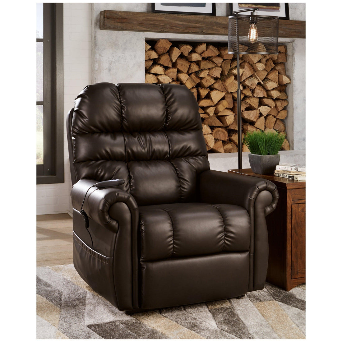 Mopton Power Lift Recliner Ash-7550812