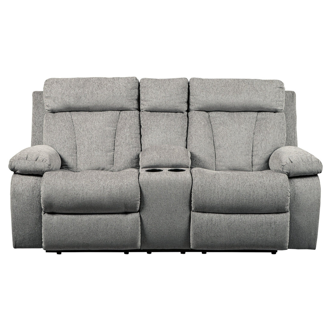 Mitchiner Reclining Loveseat with Console Ash-7620494