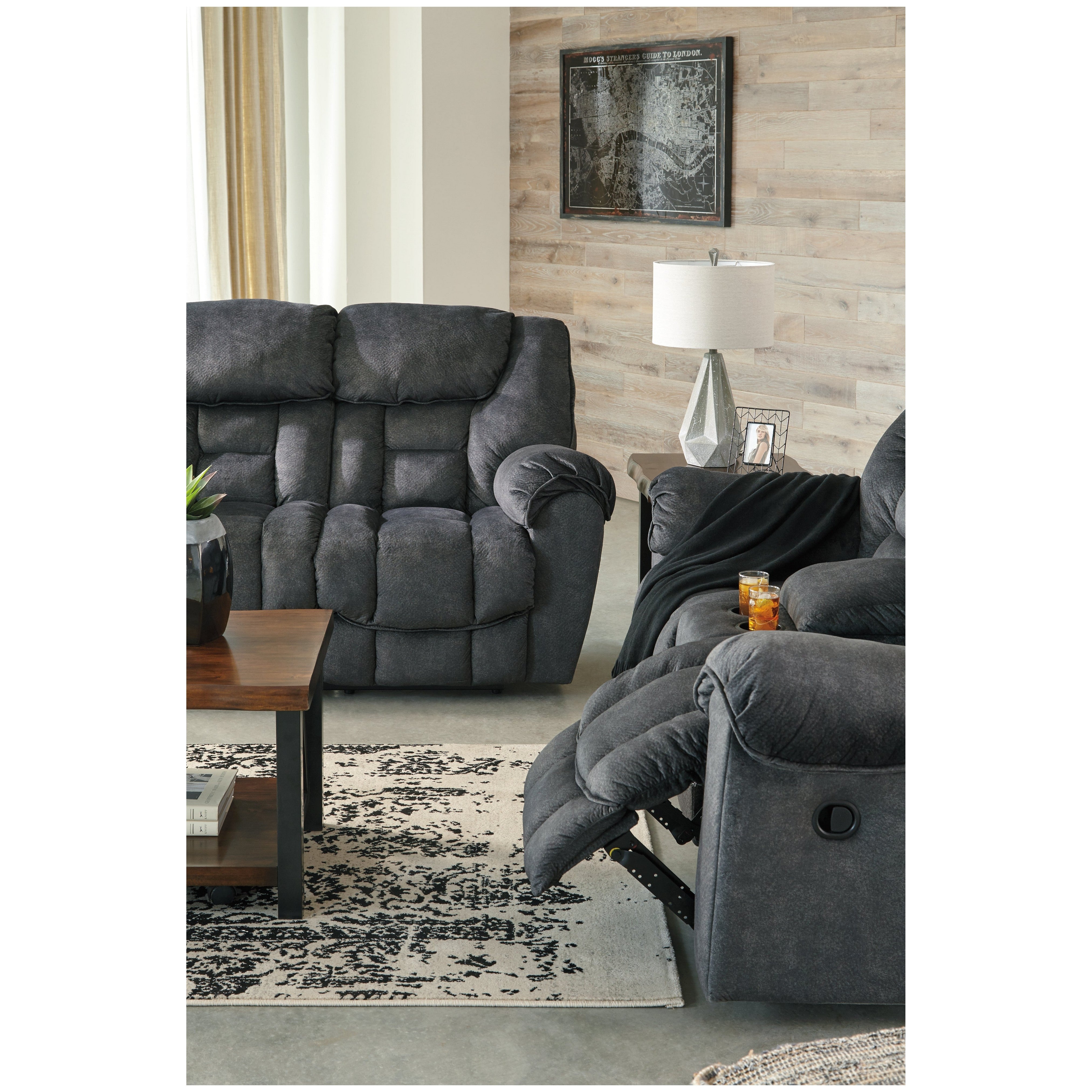 Signature Design by Ashley Capehorn Reclining Sofa Beck s Furniture