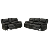 Calderwell Reclining Sofa and Loveseat Ash-77101U3
