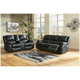 Calderwell Reclining Sofa and Loveseat Ash-77101U3