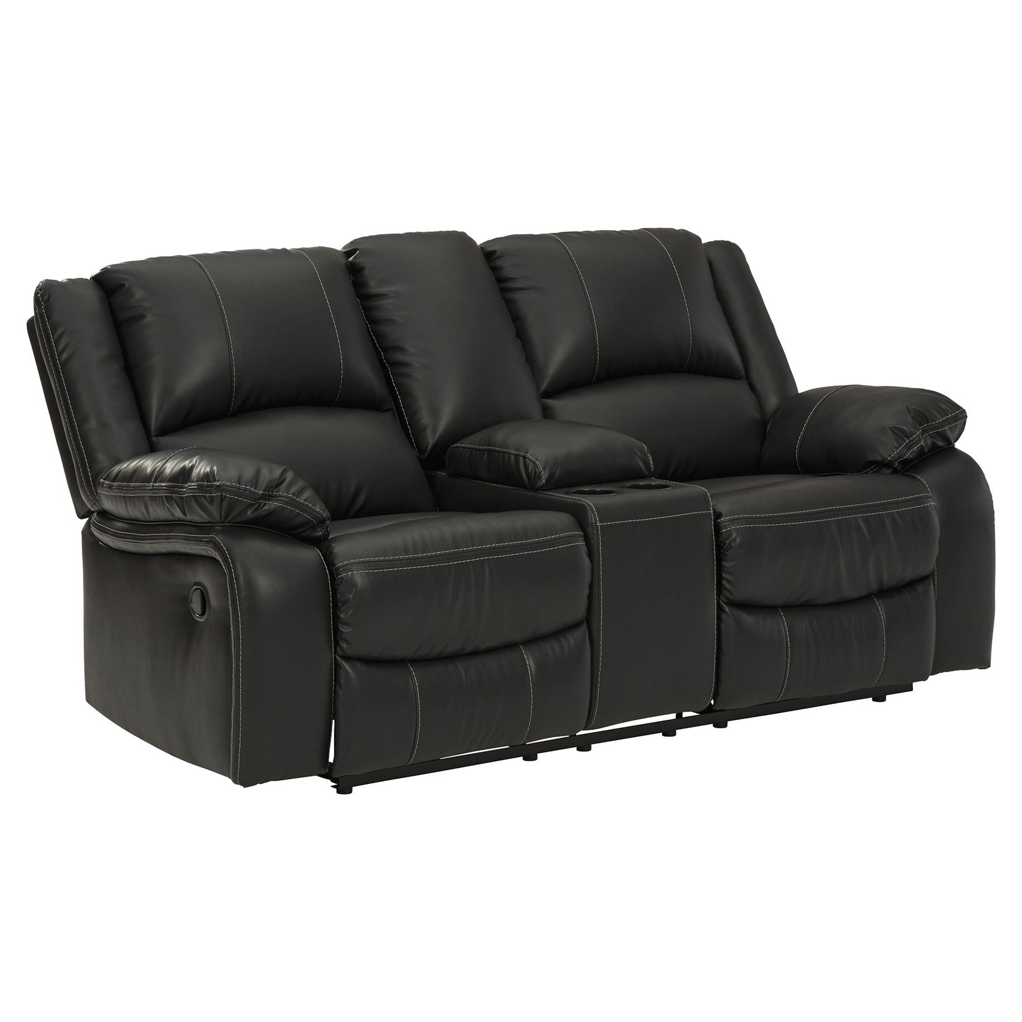Calderwell Reclining Loveseat with Console Ash-7710194