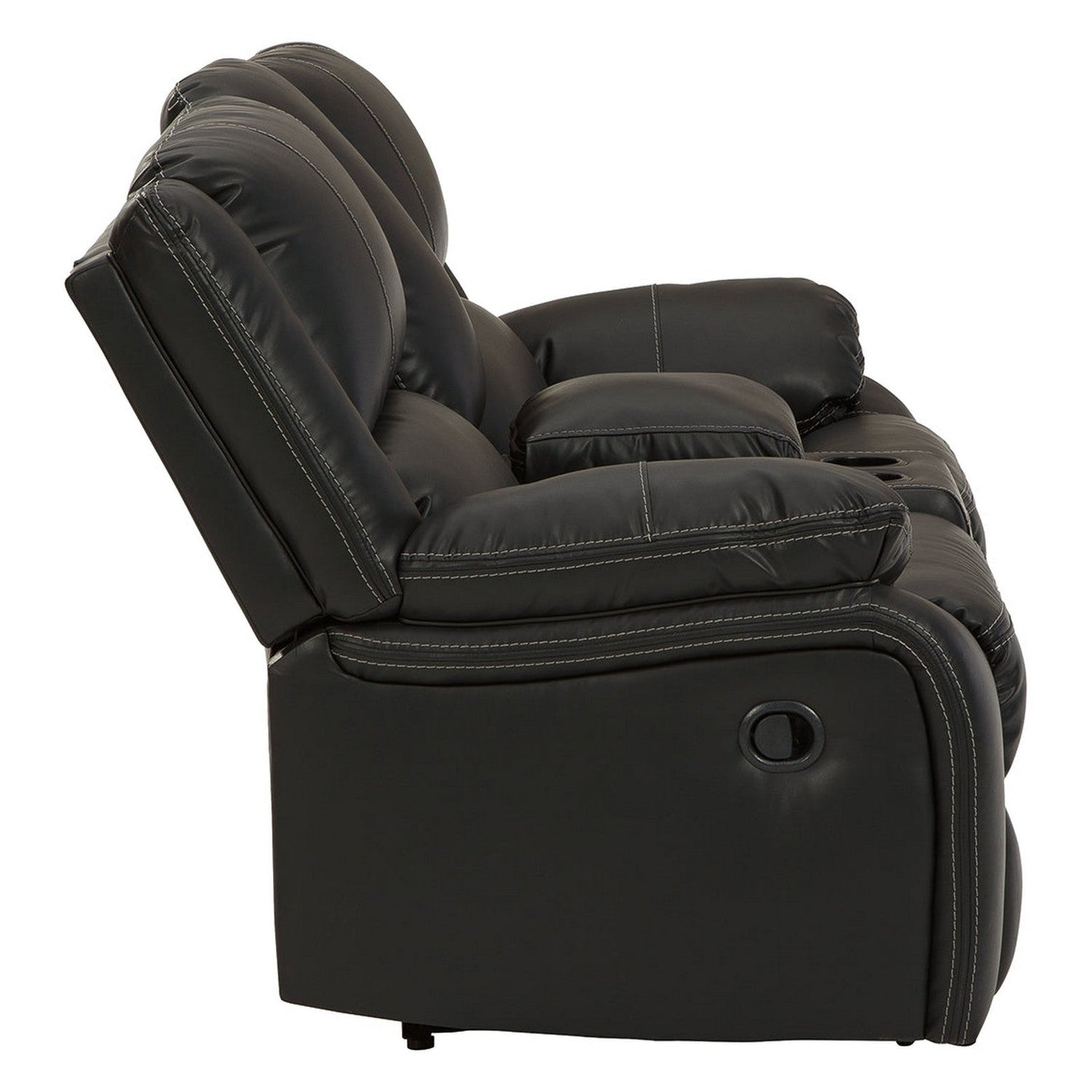 Calderwell Reclining Loveseat with Console