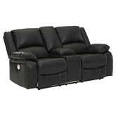 Calderwell Power Reclining Loveseat with Console Ash-7710196