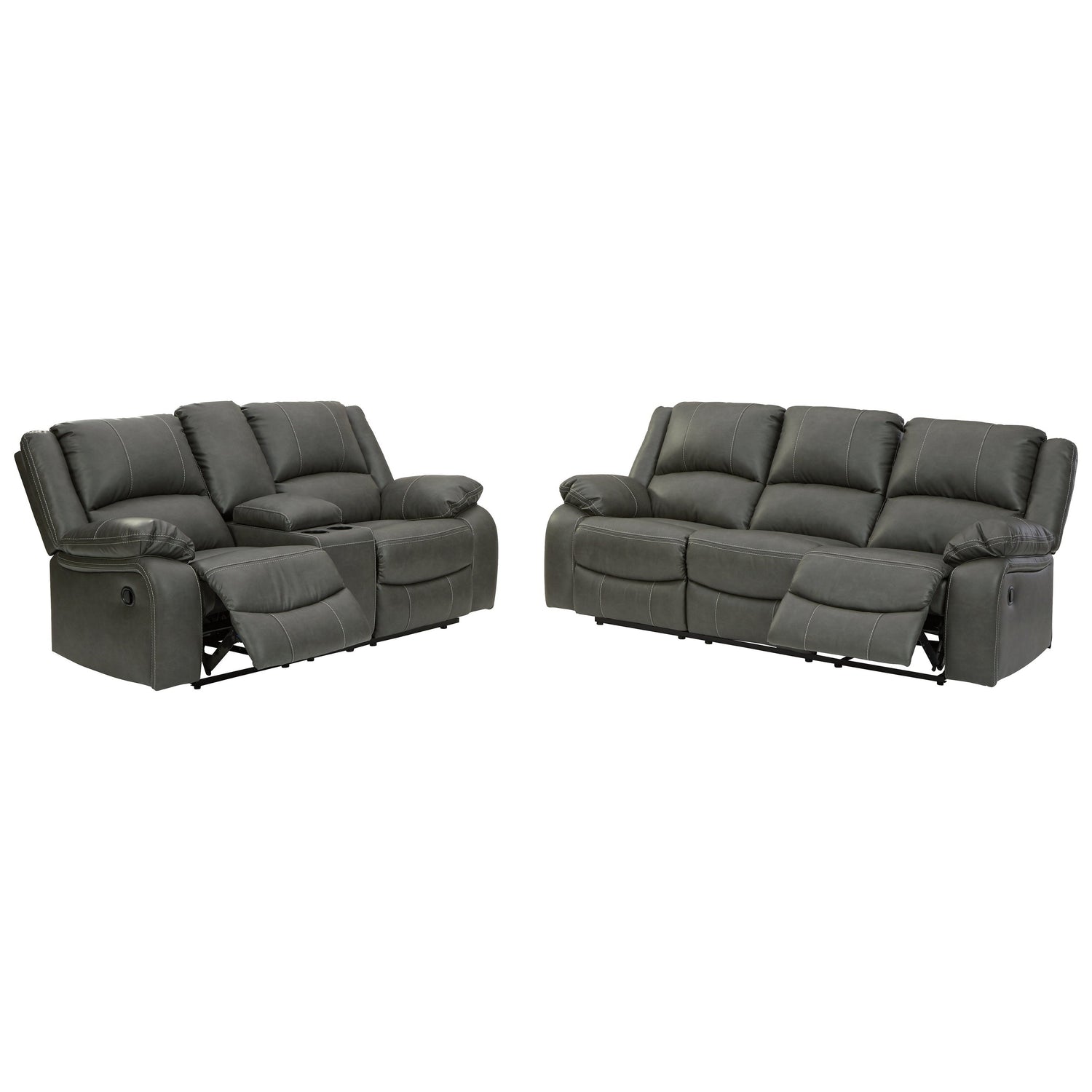 Calderwell Reclining Sofa and Loveseat Ash-77101U3