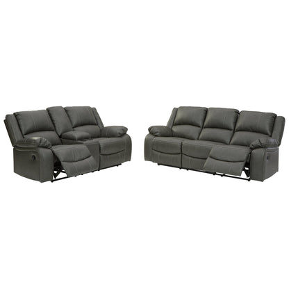 Calderwell Reclining Sofa and Loveseat Ash-77101U3