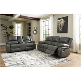 Calderwell Reclining Sofa and Loveseat Ash-77101U3