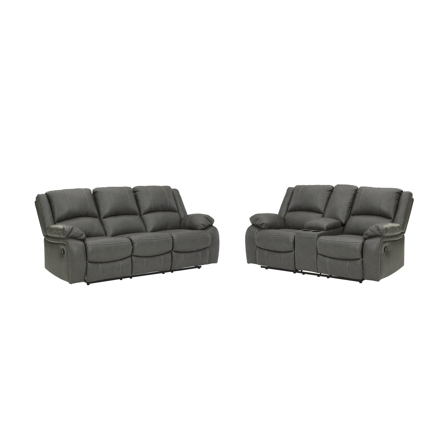 Calderwell Reclining Sofa and Loveseat Ash-77101U3