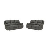 Calderwell Reclining Sofa and Loveseat Ash-77101U3