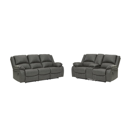 Calderwell Reclining Sofa and Loveseat Ash-77101U3