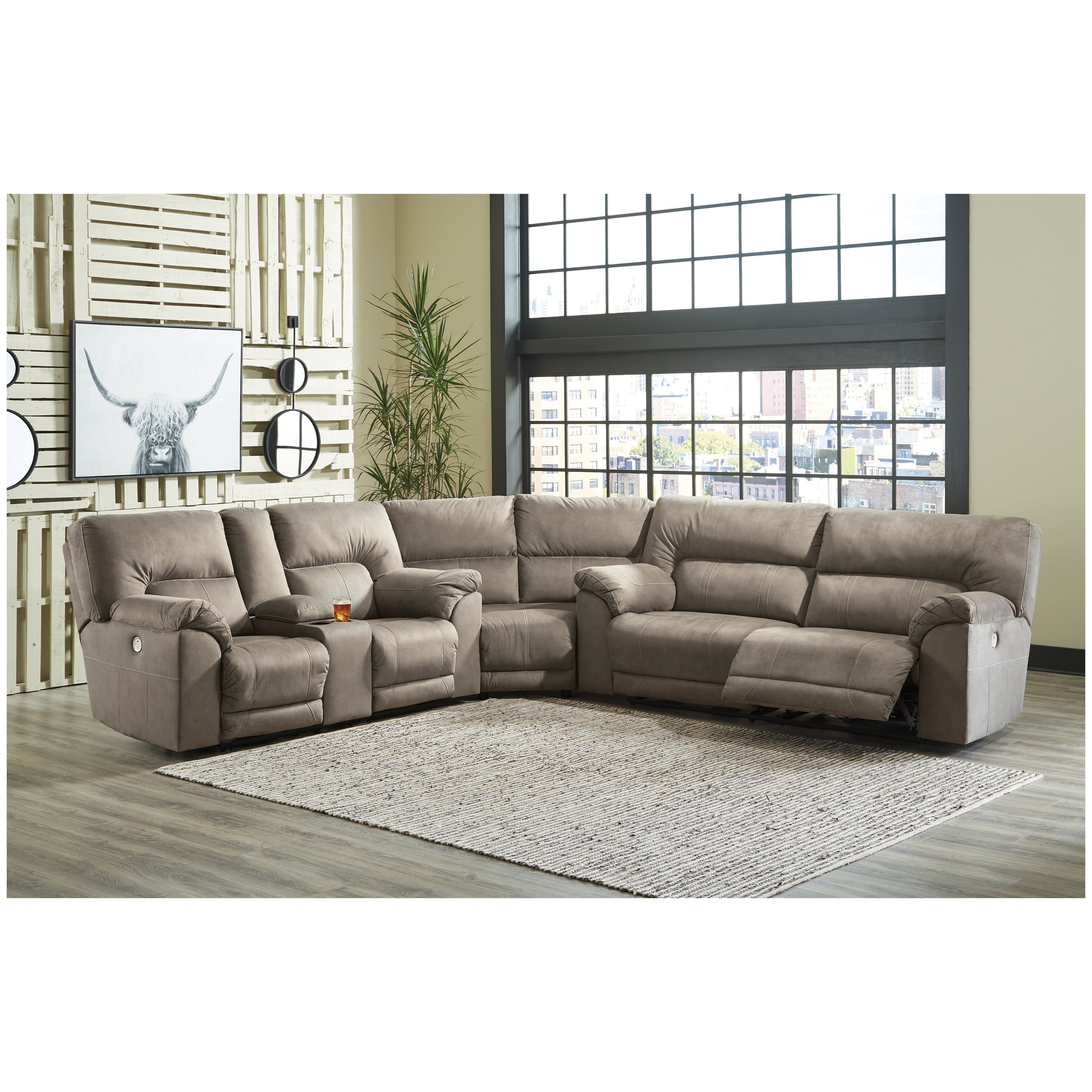 Cavalcade 3-Piece Power Reclining Sectional Ash-77601S1