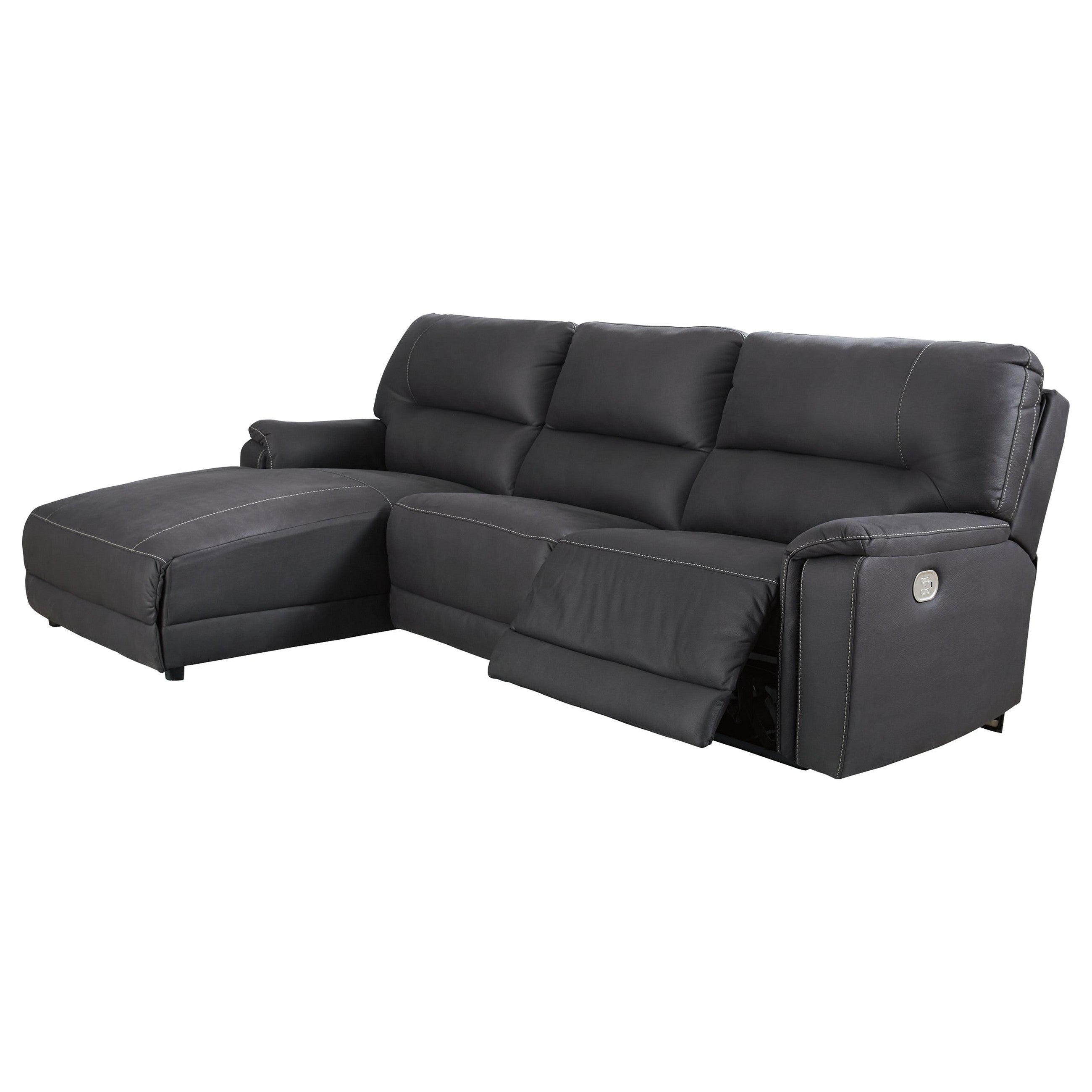 Henefer 3-Piece Power Reclining Sectional with Chaise Ash-78606S2