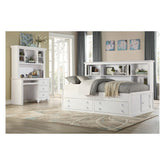 (2) Full Lounge Storage Bed, White 2058WHPRF-1*