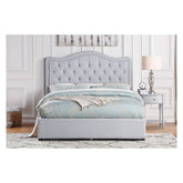 (4) Queen Platform Bed with Storage Drawers 1642-1DW*