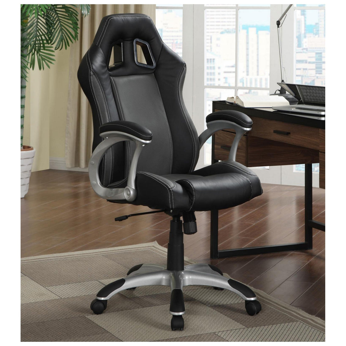 Roger Adjustable Height Office Chair Black and Grey 800046