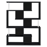 Hoover 5-tier Bookcase Black and Chrome 800309