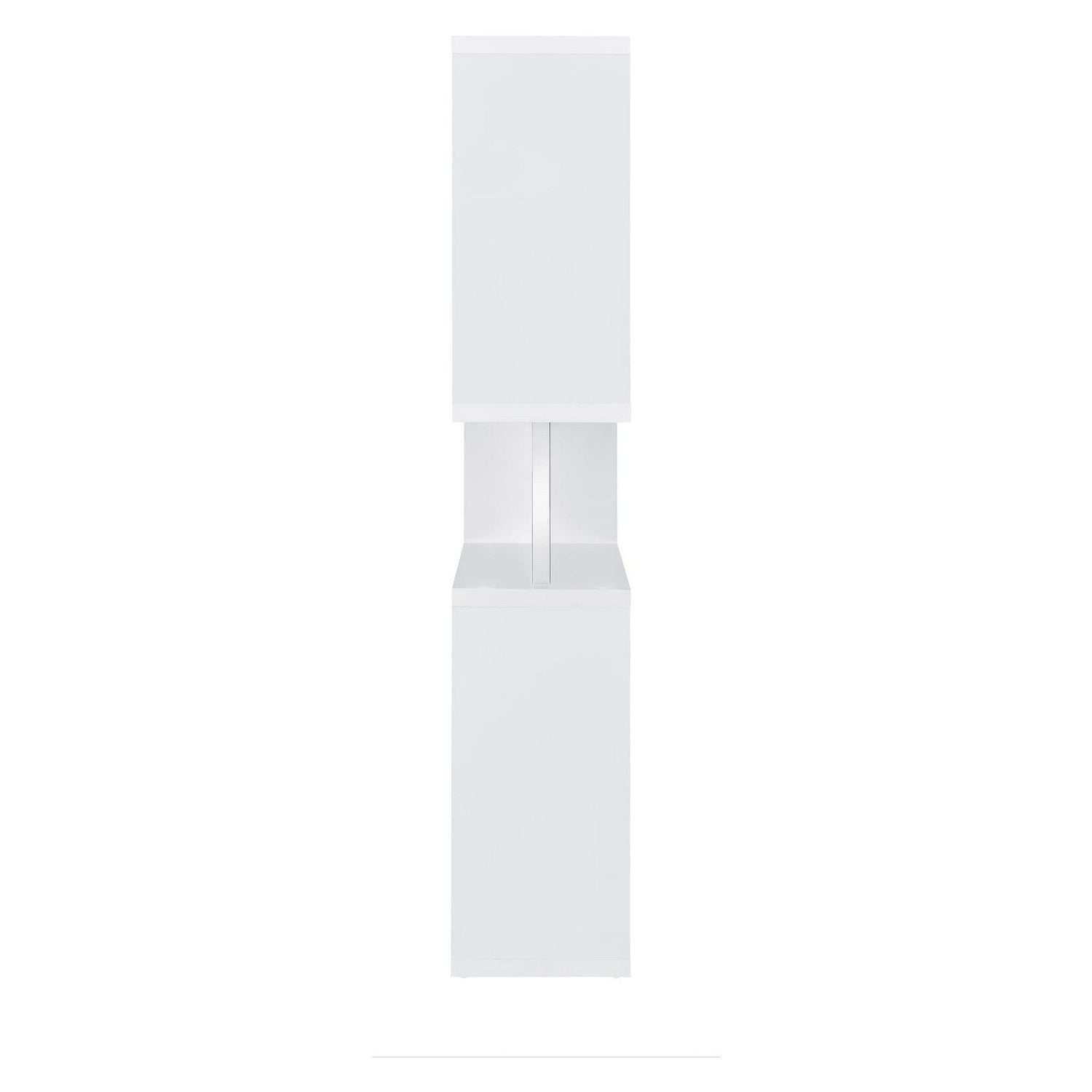 Hoover 5-tier Bookcase White and Chrome 800310