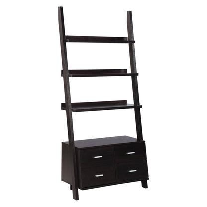 Colella 3-piece Storage Ladder Bookcase Set Cappuccino 800319-S3