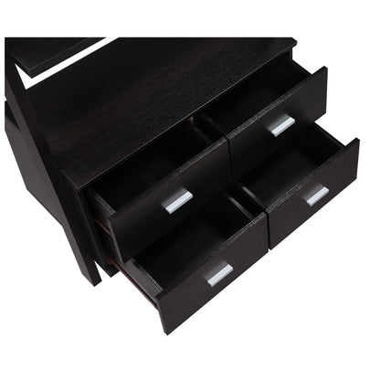 Colella 3-piece Storage Ladder Bookcase Set Cappuccino 800319-S3