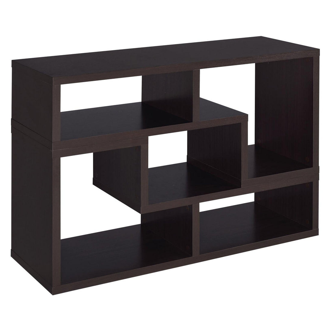 Velma Convertible TV Console and Bookcase Cappuccino 800329