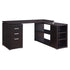 Yvette L-shape Office Desk Cappuccino 800517