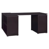 Yvette L-shape Office Desk Cappuccino 800517