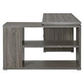 Yvette L-shape Office Desk Weathered Grey 800518