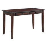 Newton 2-piece Writing Desk Set Chestnut and Tan 800778