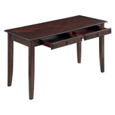 Newton 2-piece Writing Desk Set Chestnut and Tan 800778