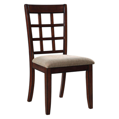 Newton 2-piece Writing Desk Set Chestnut and Tan 800778