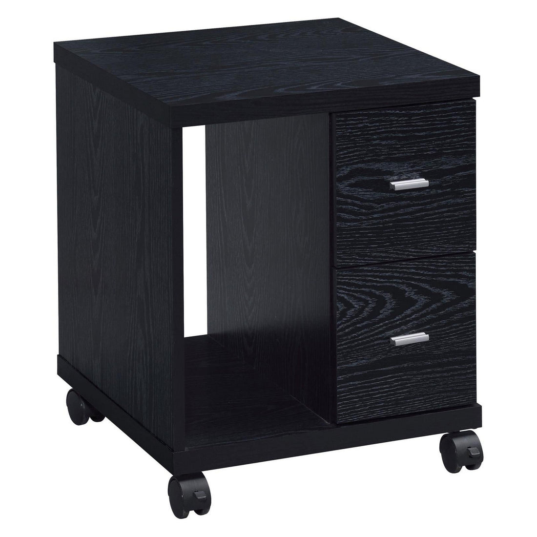 Russell 2-drawer CPU Stand Black Oak 800822