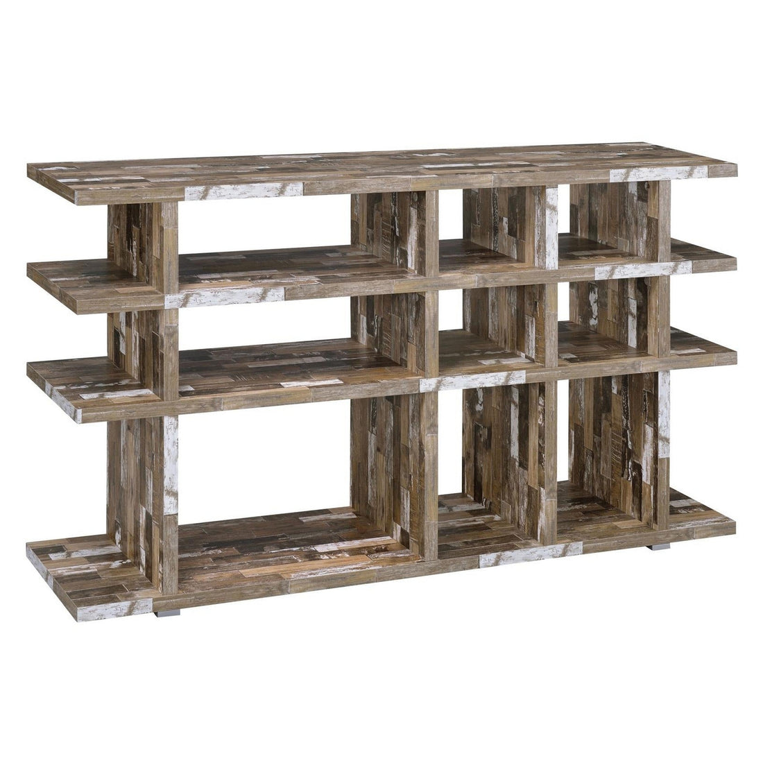 Santos 3-tier Open Bookcase Salvaged Cabin 800848