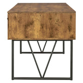 Analiese 4-drawer Writing Desk Antique Nutmeg 800999
