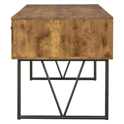 Analiese 4-drawer Writing Desk Antique Nutmeg 800999
