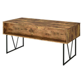 Analiese 4-drawer Writing Desk Antique Nutmeg 800999