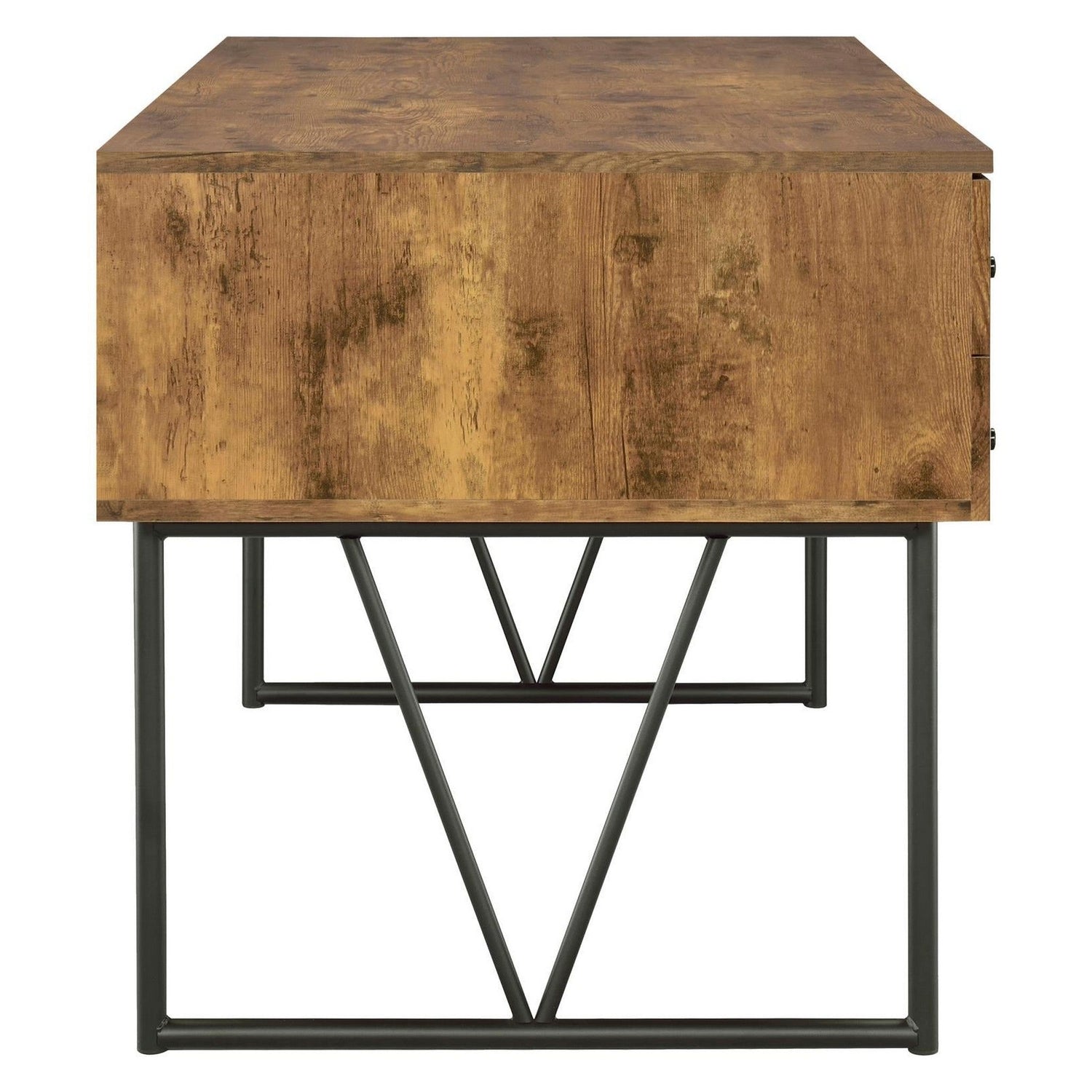 Analiese 4-drawer Writing Desk Antique Nutmeg 800999