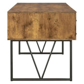 Analiese 4-drawer Writing Desk Antique Nutmeg 800999