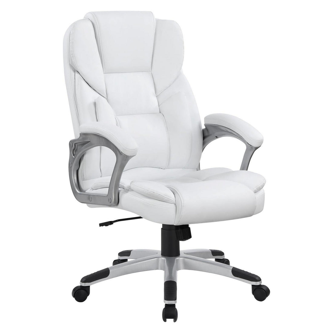 Kaffir Adjustable Height Office Chair White and Silver 801140