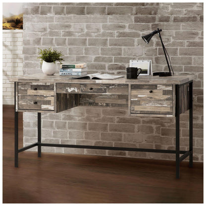 Kemper 4-drawer Writing Desk Salvaged Cabin 801235