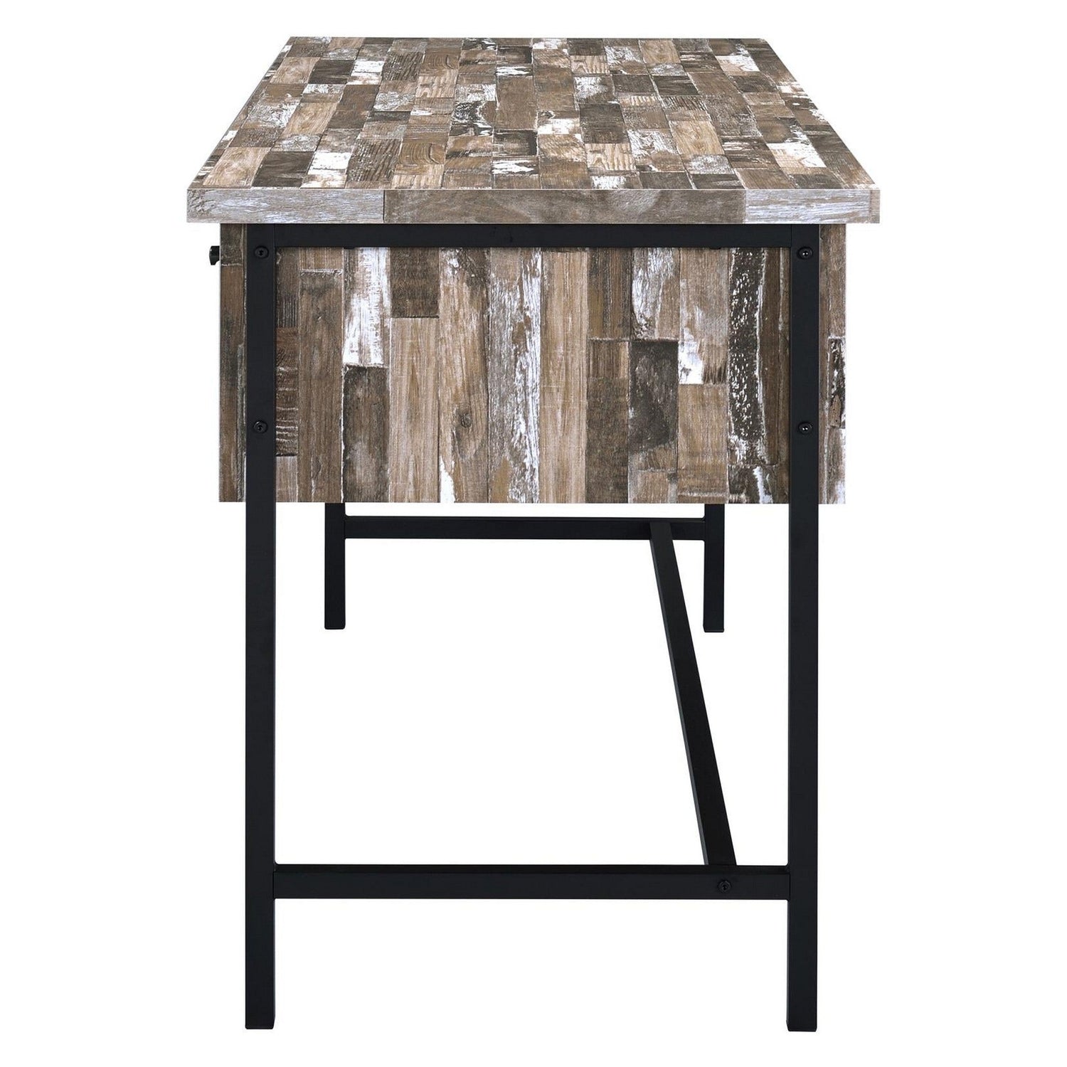 Kemper 4-drawer Writing Desk Salvaged Cabin 801235