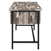 Kemper 4-drawer Writing Desk Salvaged Cabin 801235
