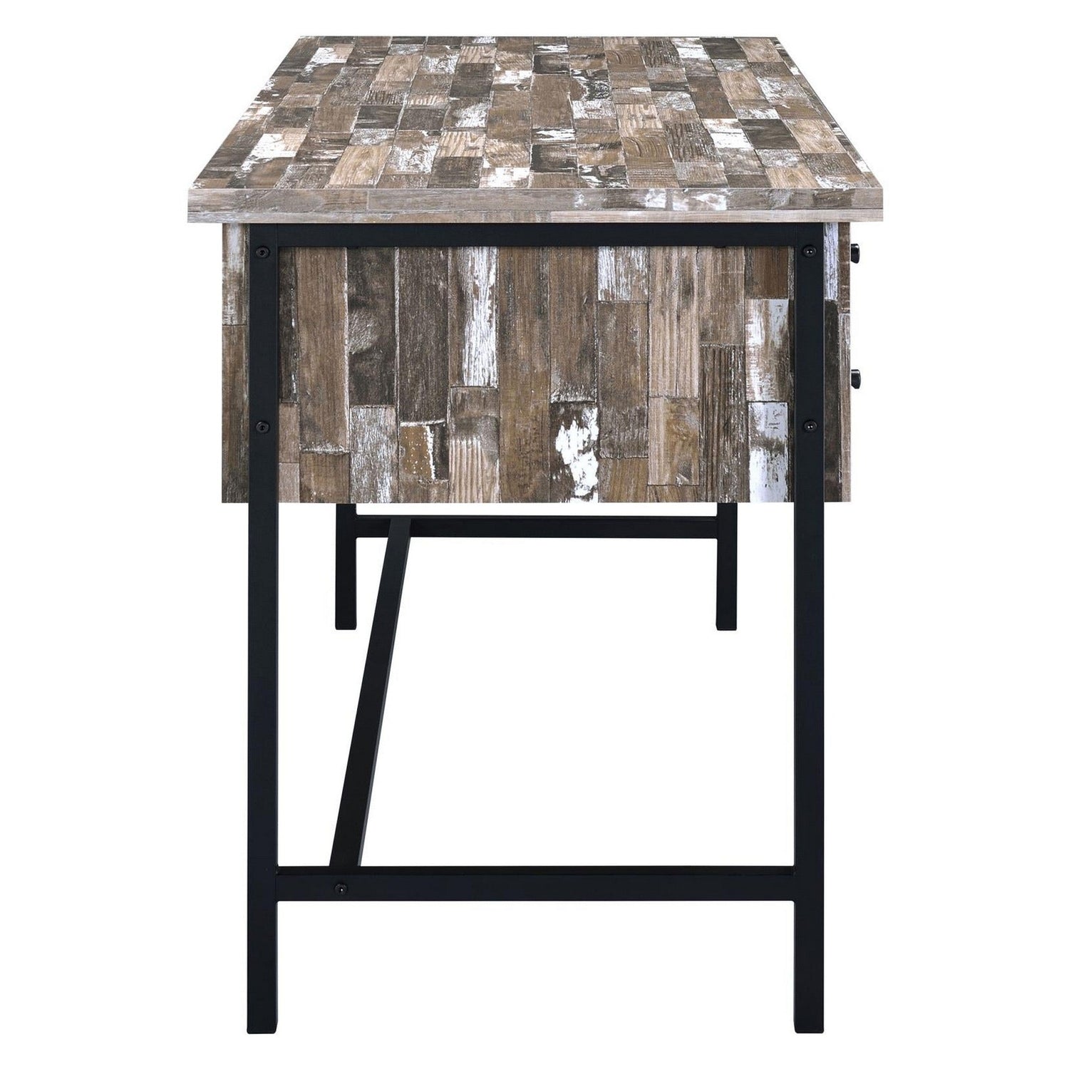 Kemper 4-drawer Writing Desk Salvaged Cabin 801235