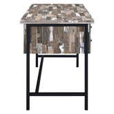 Kemper 4-drawer Writing Desk Salvaged Cabin 801235