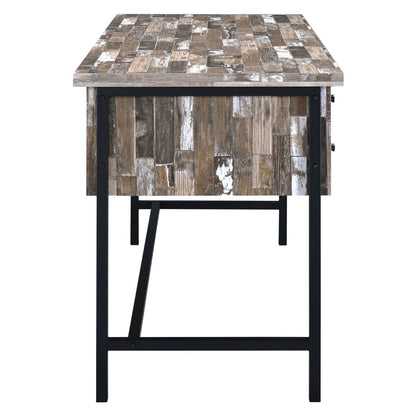 Kemper 4-drawer Writing Desk Salvaged Cabin 801235
