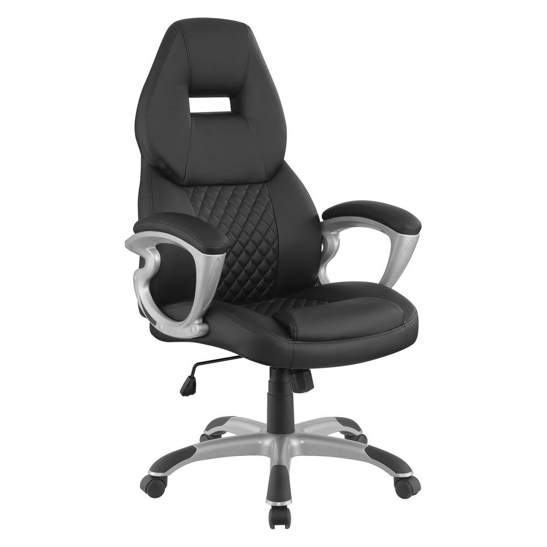 Bruce Adjustable Height Office Chair Black and Silver 801296
