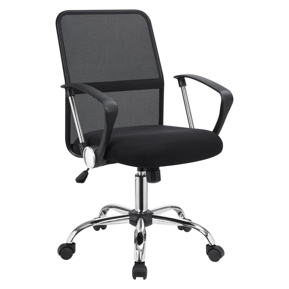Gerta Office Chair with Mesh Backrest Black and Chrome 801319